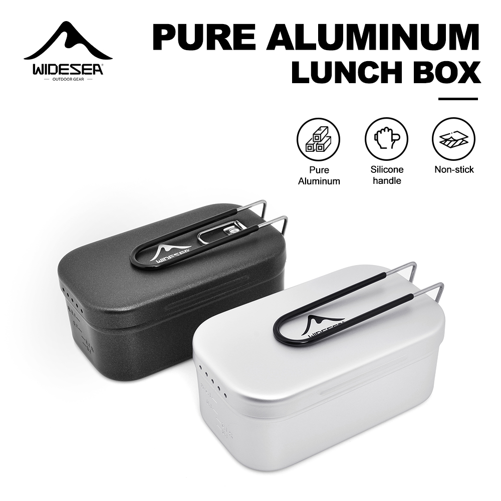 Camping Cooking Candle - Lunchbox van puur aluminium met drukontlastingsfunctie