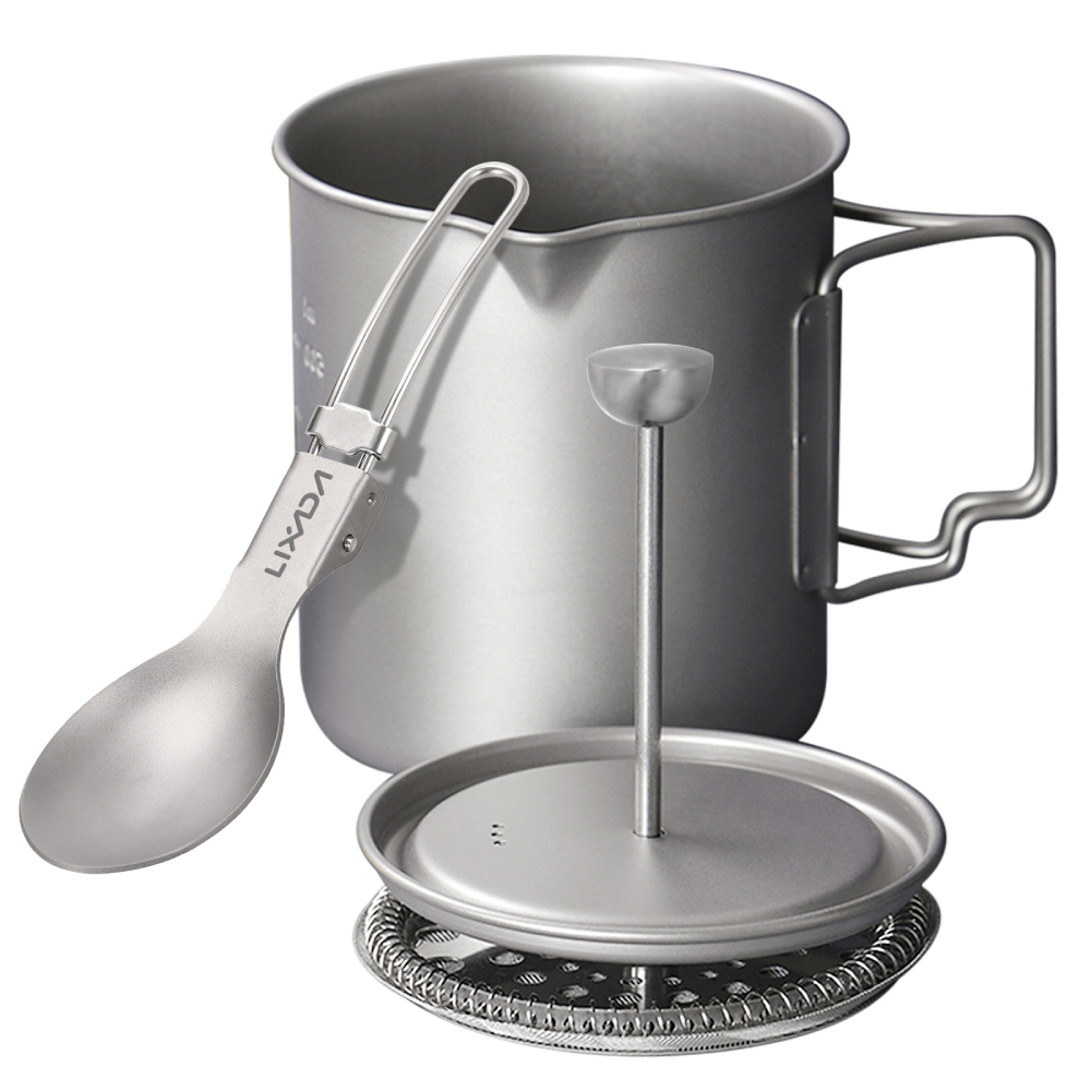 Camping Cooking Mug - Lixada 750Ml Titanium Koffiekop Mok Franse