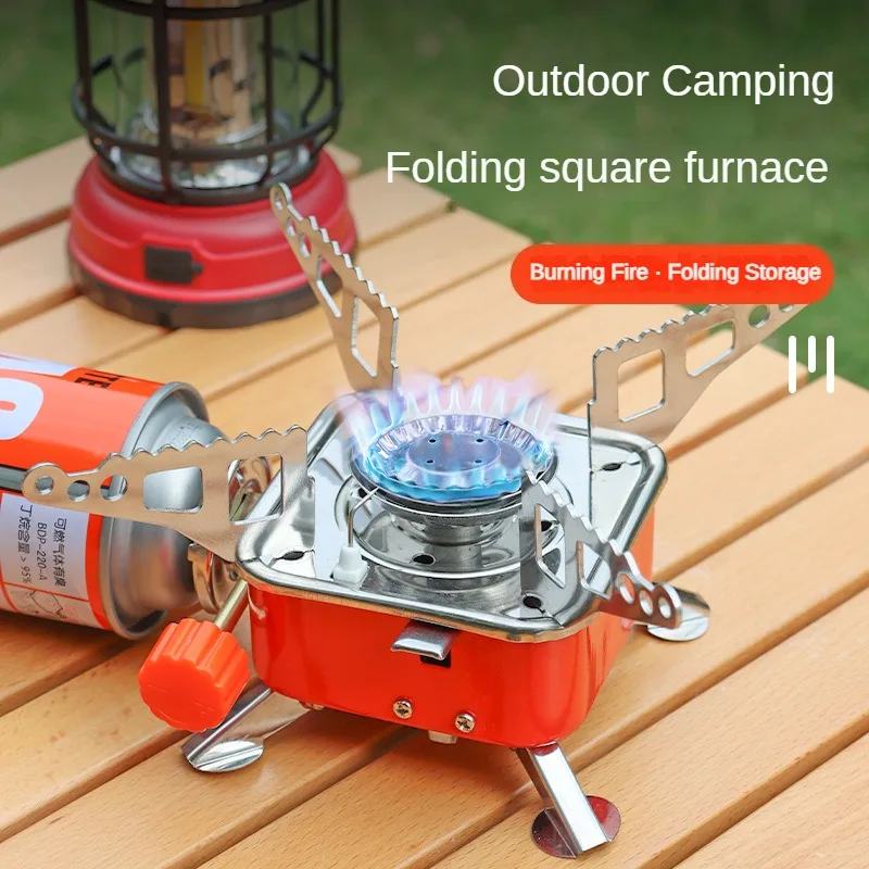Camp Grill Portable Folding - Outdoor Mini Square Draagbare Opvouwbare Gasfornuis