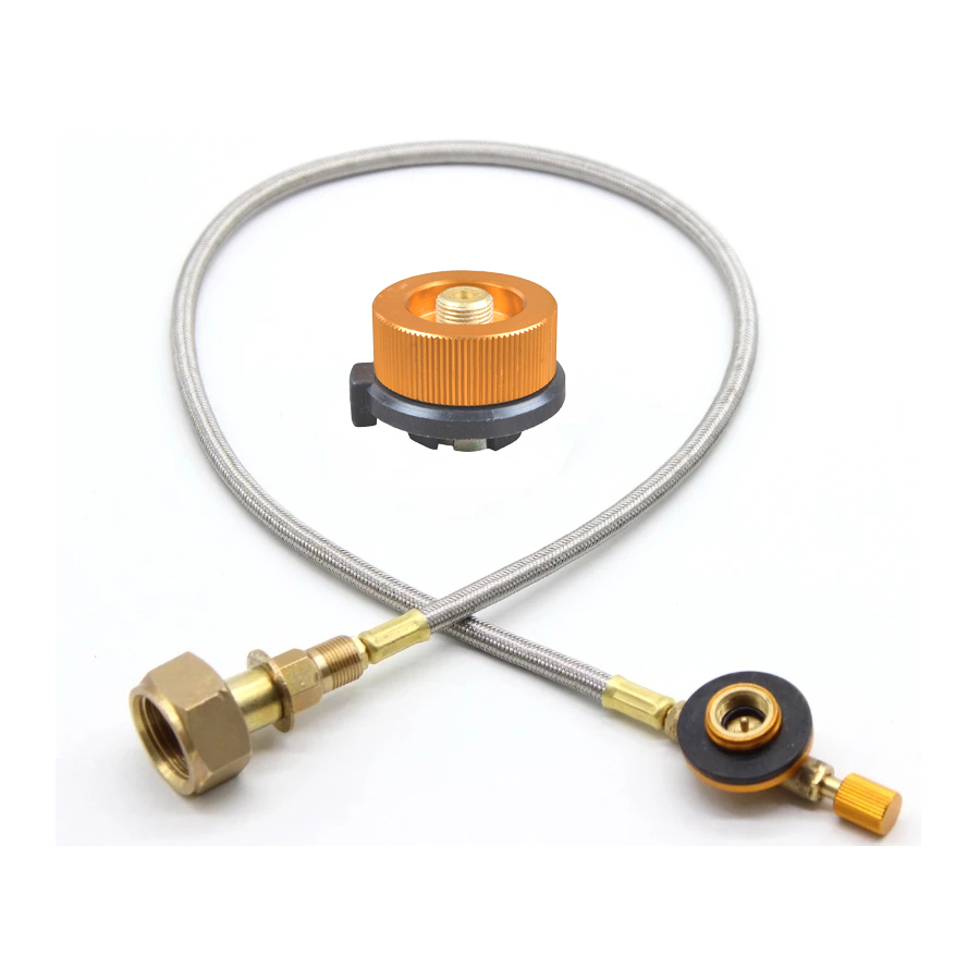 Cooking On Camping Stove - Europa Outdoor Camping Gasfornuis Gastank Opblaasverbinding