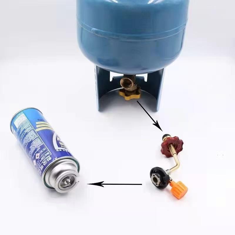 Cooking On Camping Stove - Adapter voor het bijvullen van butaangasflessen,