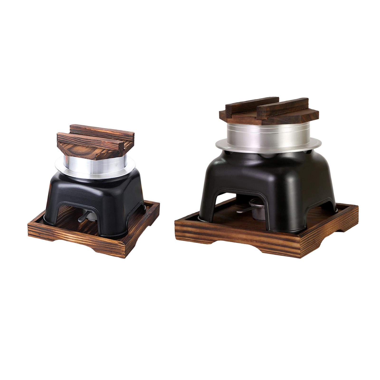 Japanese Camping Cooking Set - Japanse rijstkoker, gietijzeren rijstpan met houten