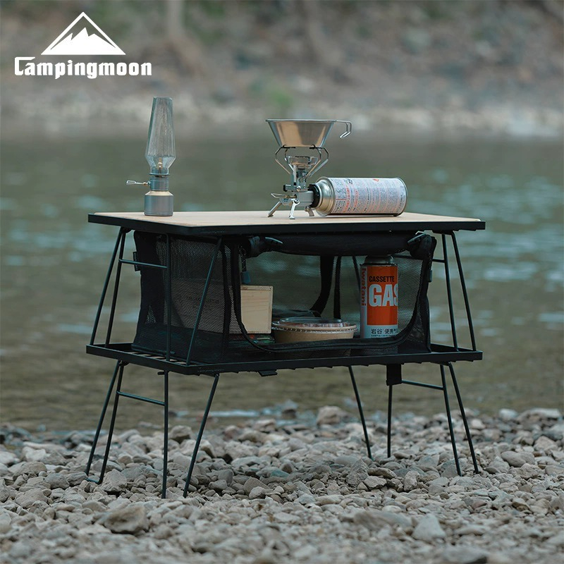 Camping Cooking Table - CAMPINGMOON T-230 Outdoor Eenvoudige Veldtafel Opklapbare