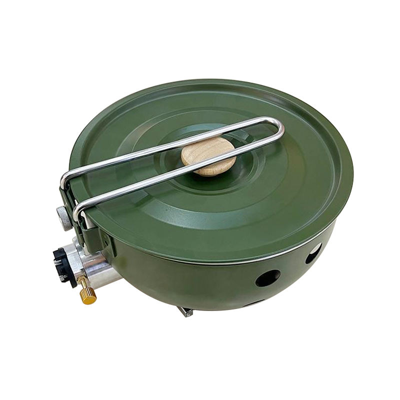 Camping Cooking Candle - Campinggasfornuis met antiaanbakpan Winddicht draagbaar camping-