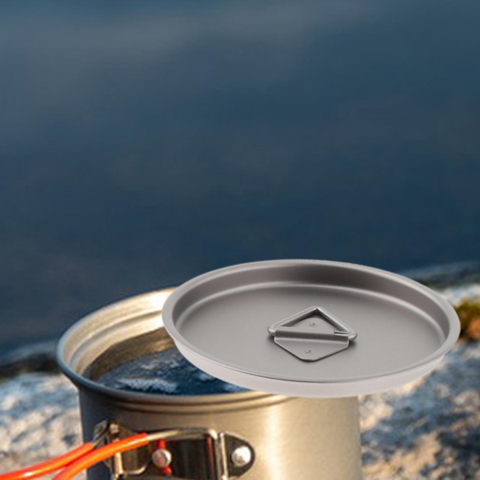 Camping Cooking Mug - Titanium deksel voor waterbeker, koffiemok, drinkgerei,