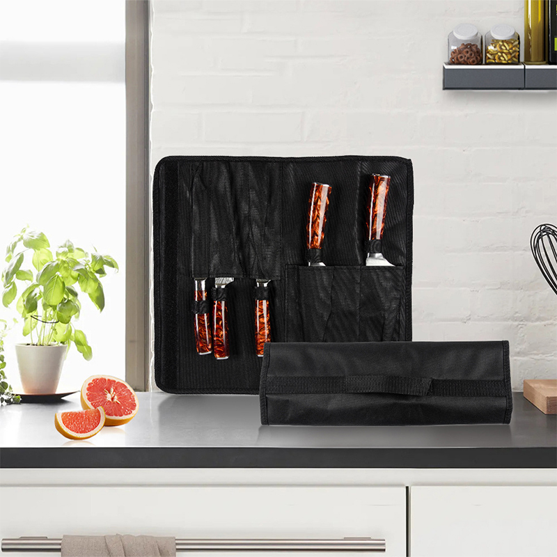 Camping Cooking Utensil Roll - Oxford-doek waterdichte messenroltas, draagbare messenrol voor