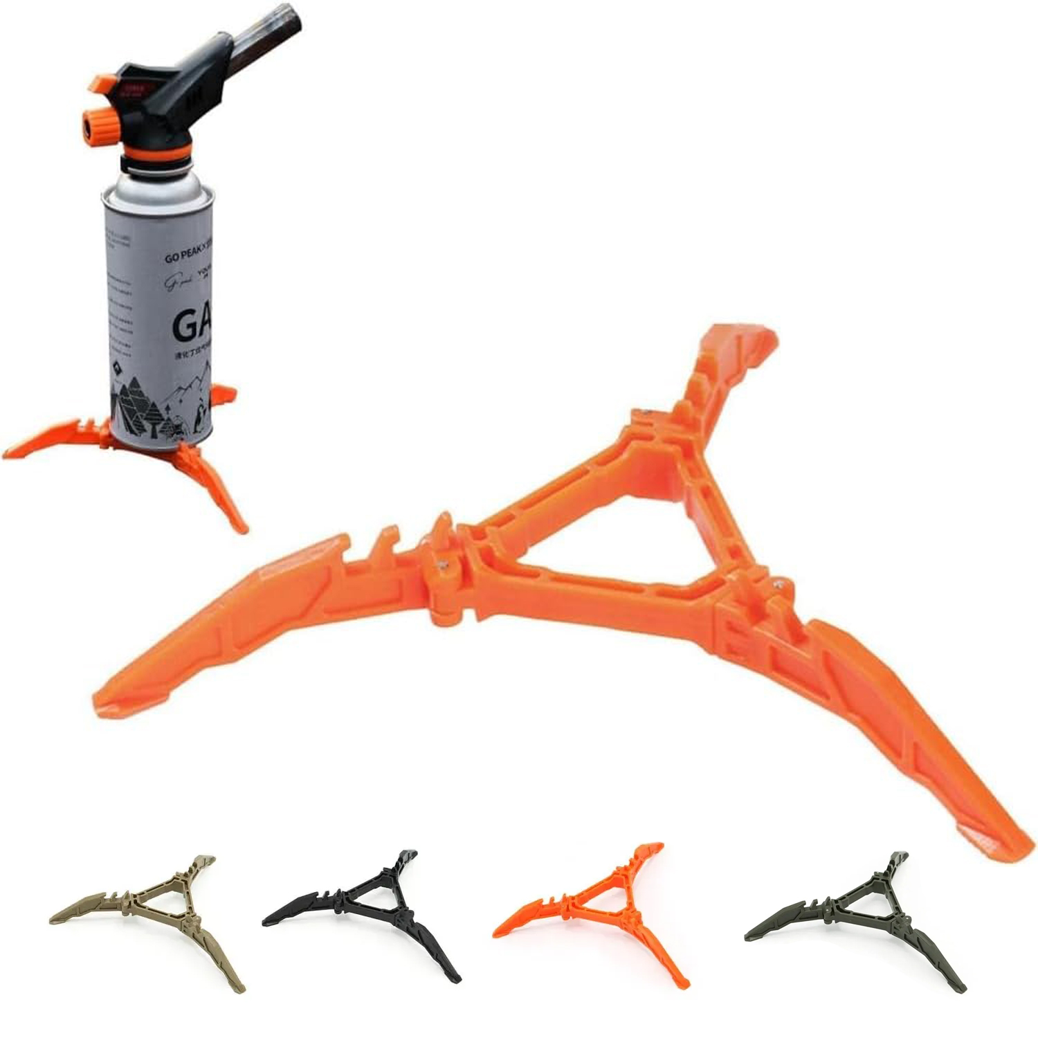 Cooking On Camping Stove - Gastankbeugel Opvouwbare brandstofkan Stabilisator Anti-dumping-statief voor
