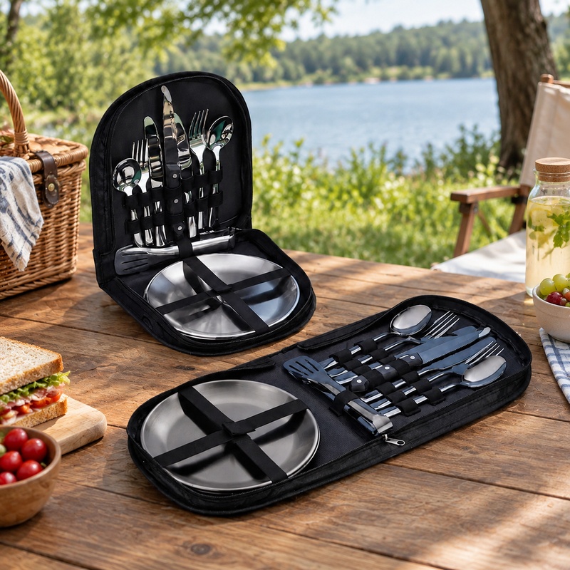 Camping Cooking Set Compact - Compacte campingset voor twee personen, inclusief