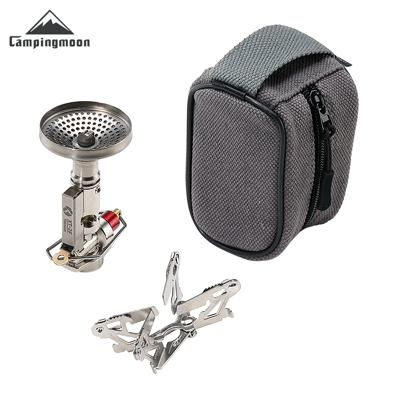 Cooking On Camping Stove - CAMPINGMOON XT-2F Xuanfeng Titanium Raketkachel Draagbare