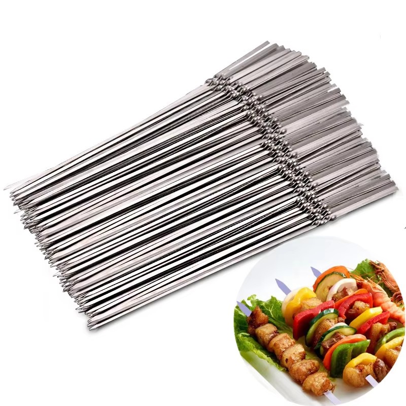 Camping Cooking Candle - 10/30/50 Stuks Rvs Barbecue Spies Herbruikbare