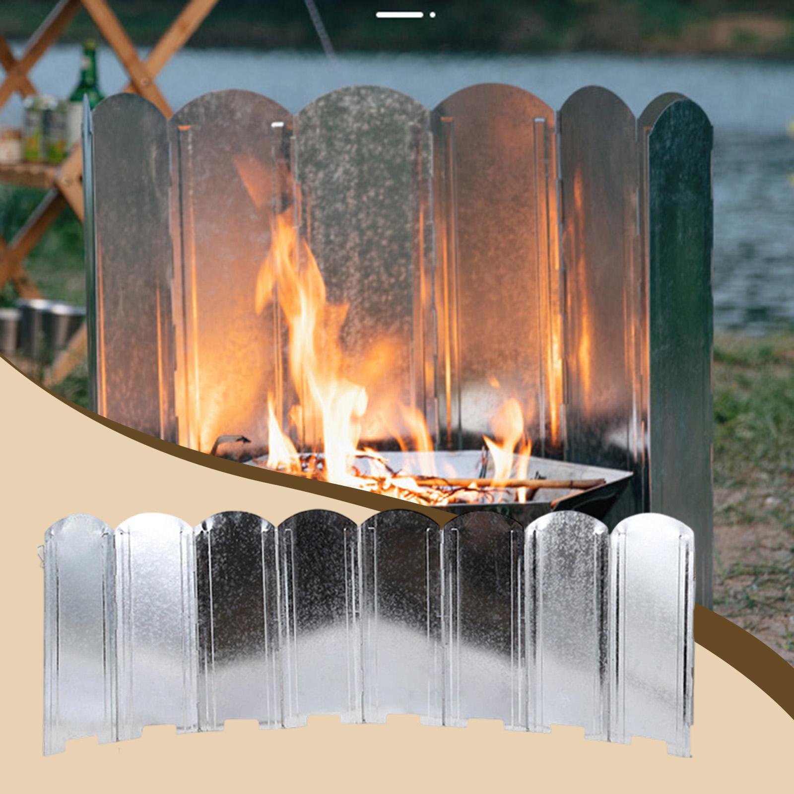 Camping Cooking Wind Blocker - Outdoor Camping Kachels Windscherm Draagbare ijzeren
