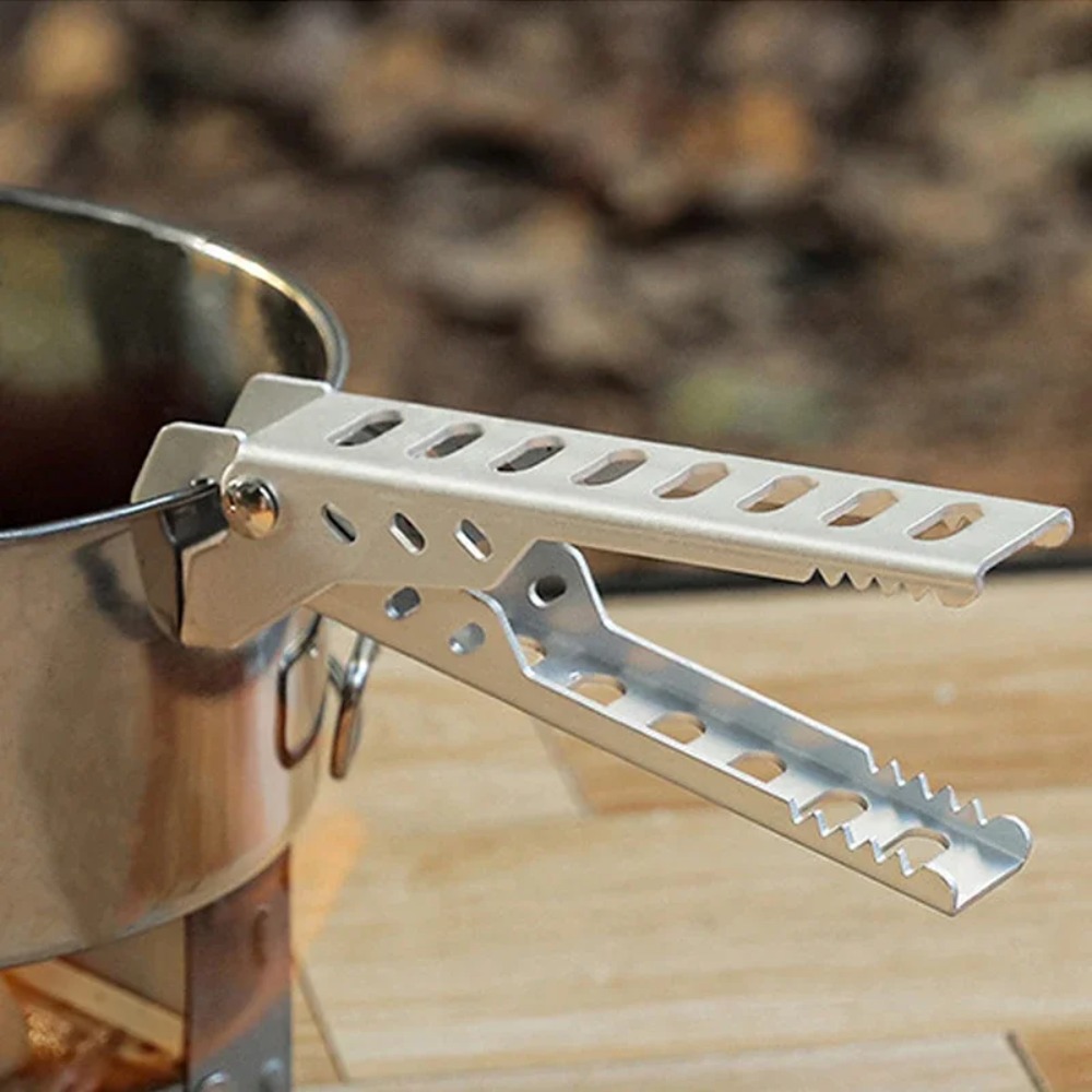 Camping Cooking Utensil Holder - Aluminium Anti-hete Legering Clip Kom Grijper