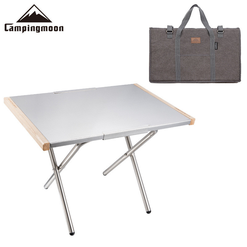Camping Cooking Table With Storage - Draagbare buiten tafel van roestvrij staal