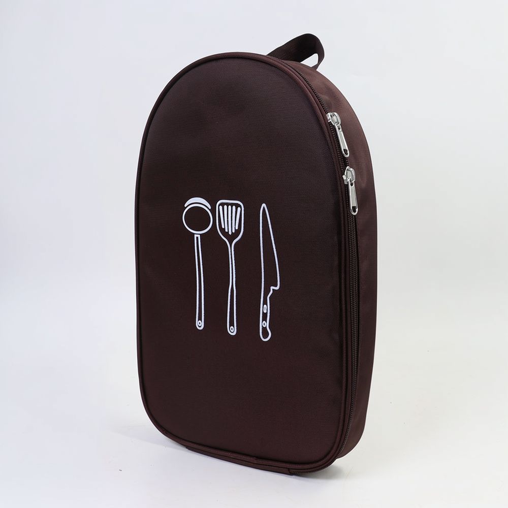 Camping Cooking Utensil Roll - Waxed canvas rolzak, draagbare chef-kok gereedschapsorganizer,