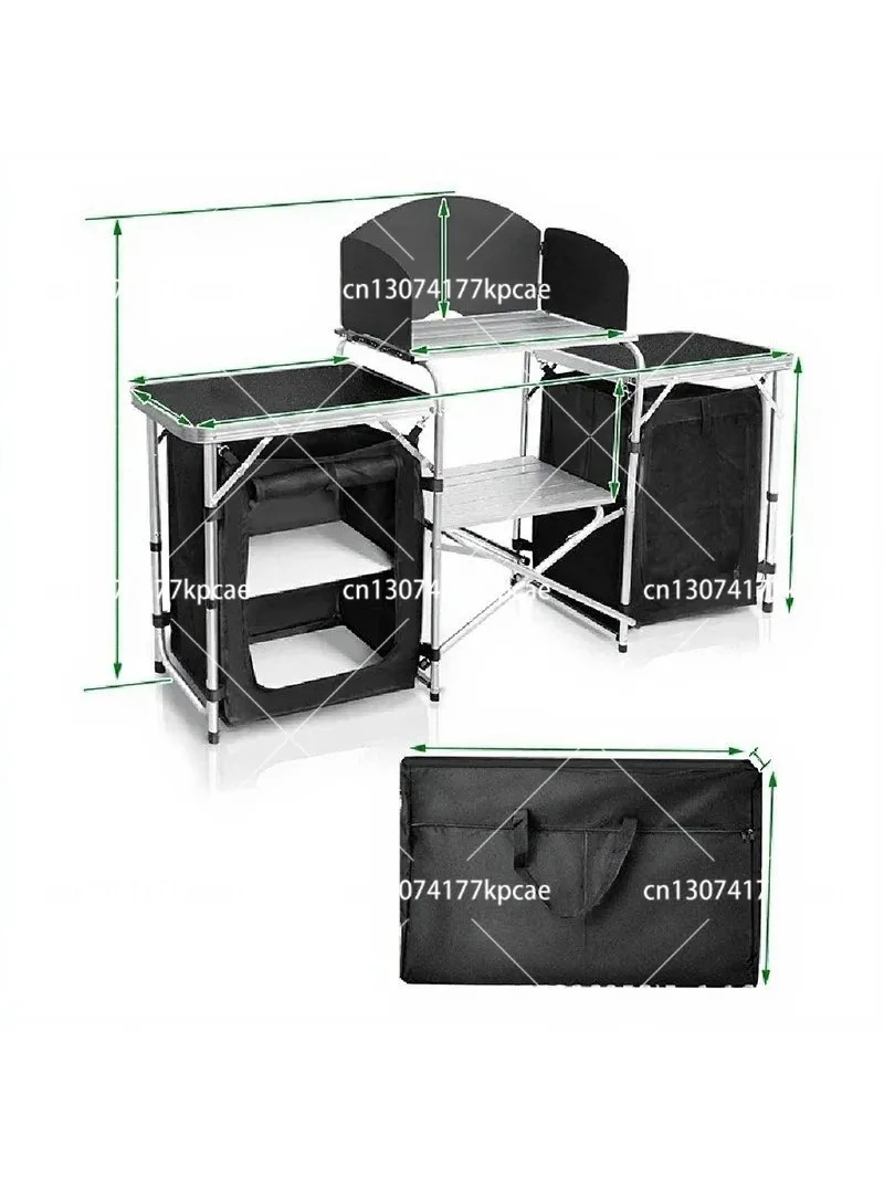 Lichtgewicht aluminium opvouwb - Camping Cooking Table With Storage recensie en prijs