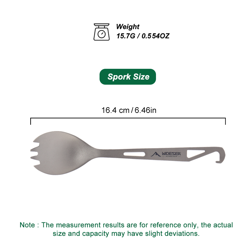 Widesea Camping Kookset Spork  - Camping Cooking Survival recensie en prijs