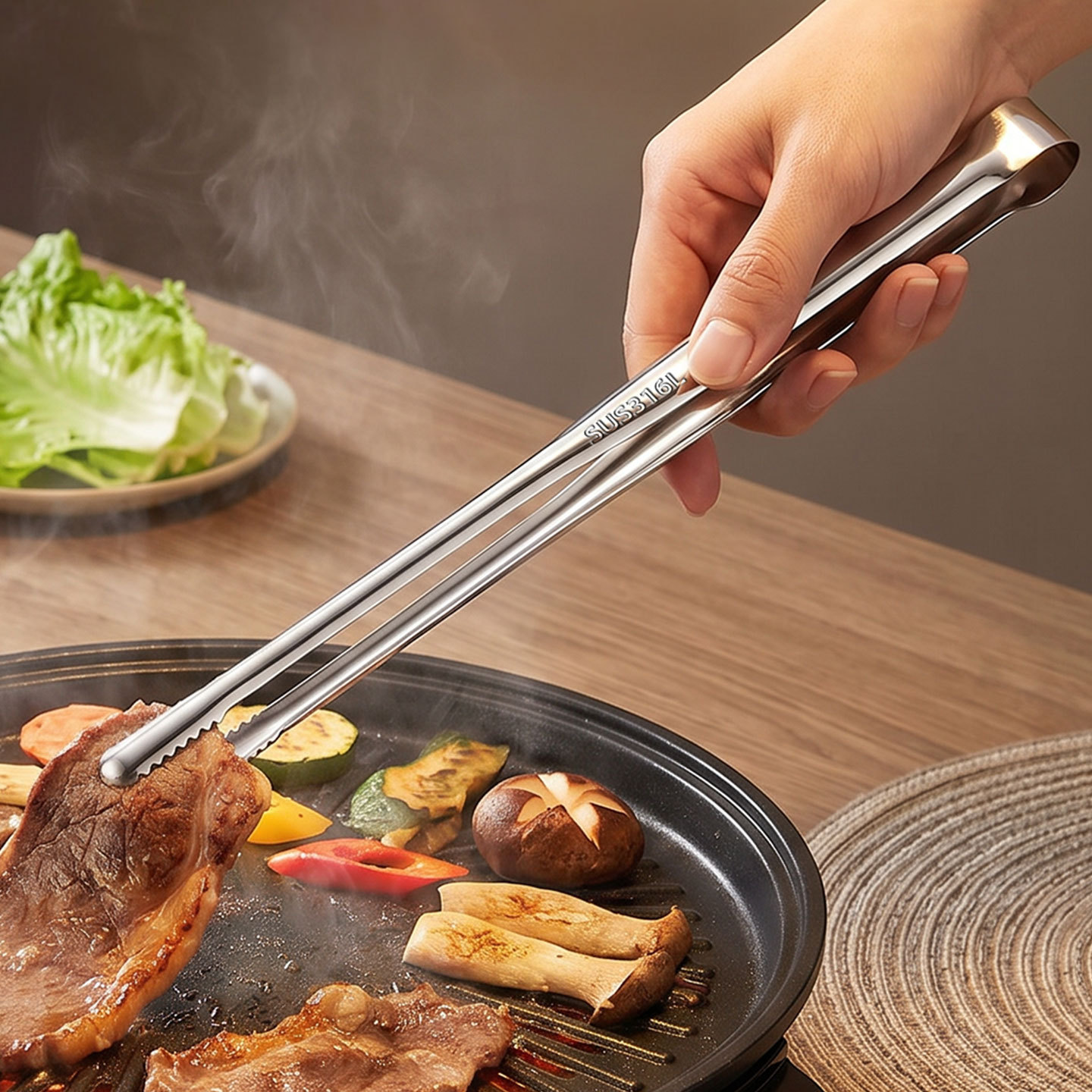 Grilltang Vlees Culinaire tang - Camping Cooking Survival recensie en prijs