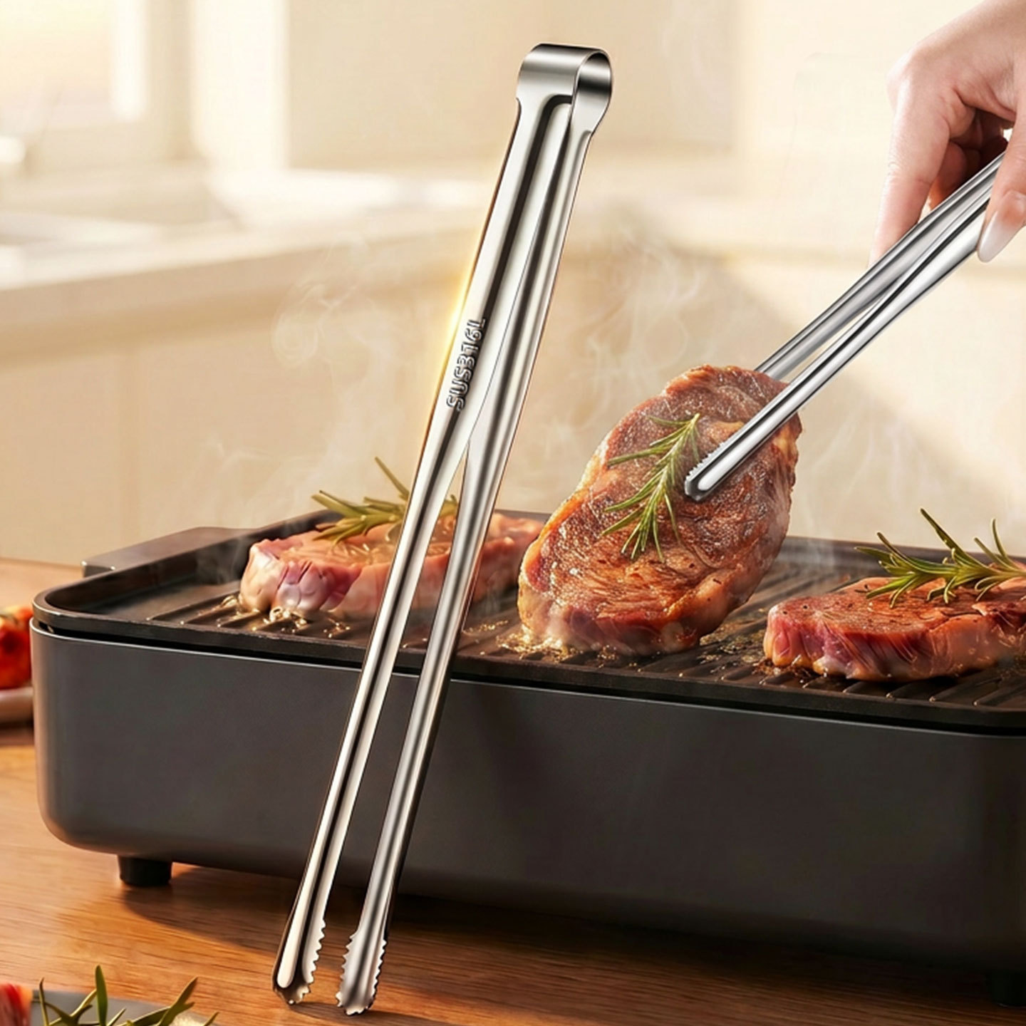 Grilltang Vlees Culinaire tang - Camping Cooking Survival recensie en prijs