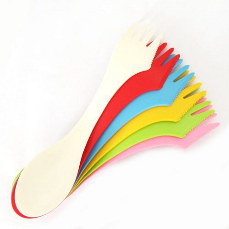 6PCS 3-in-1 kampgerei set - hi - Camp Spork Set recensie en prijs