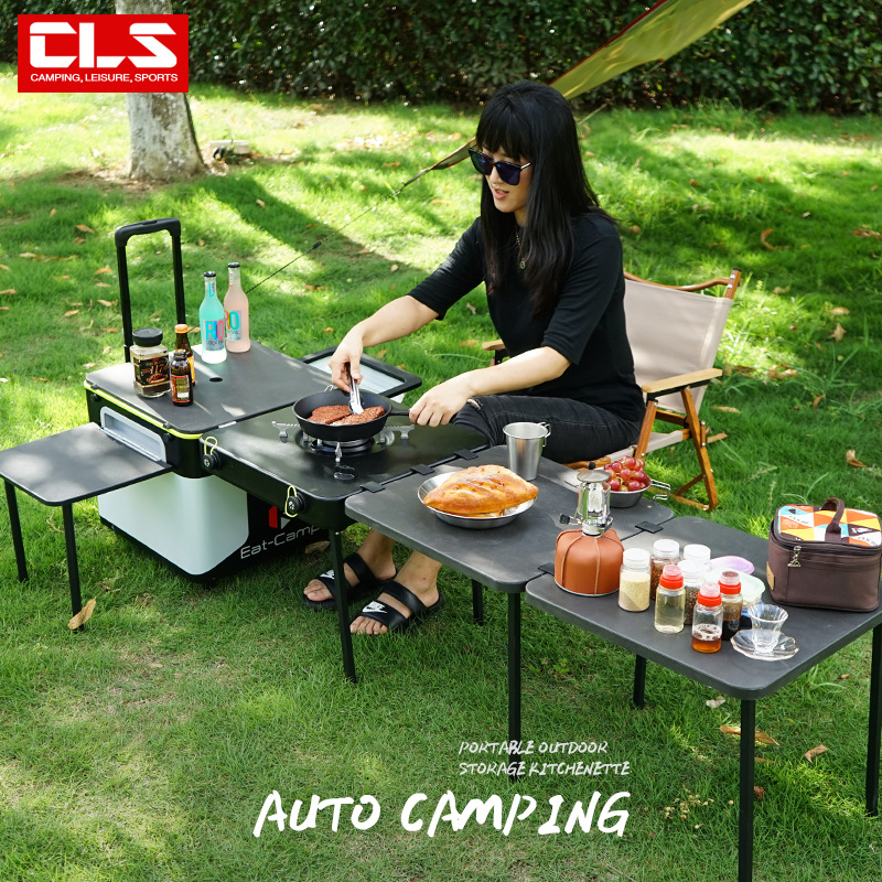 Draagbare mobiele campingkeuke - Camping Cooking Table With Storage recensie en prijs