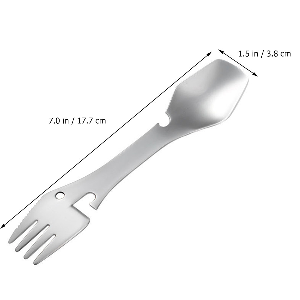 2-delige roestvrije roestvrijs - Camp Spork Set recensie en prijs