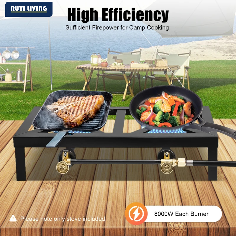 Draagbare 1/2-pits gasfornuis  - Cooking On Camping Stove recensie en prijs