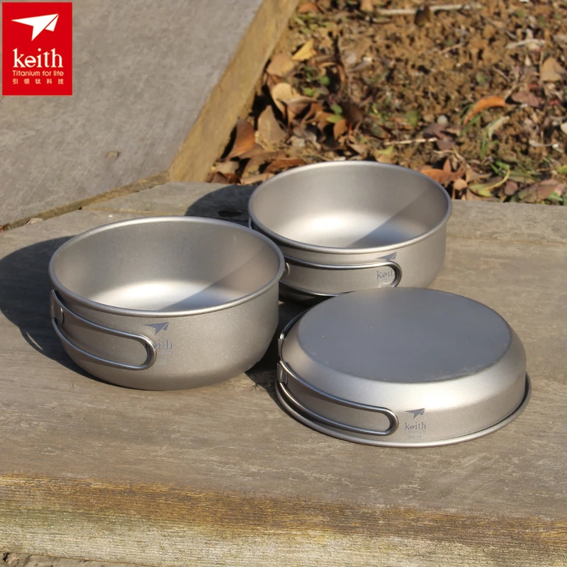 Keith 3PCS Titanium Kookgerei  - Camping Cooking Pan Set recensie en prijs