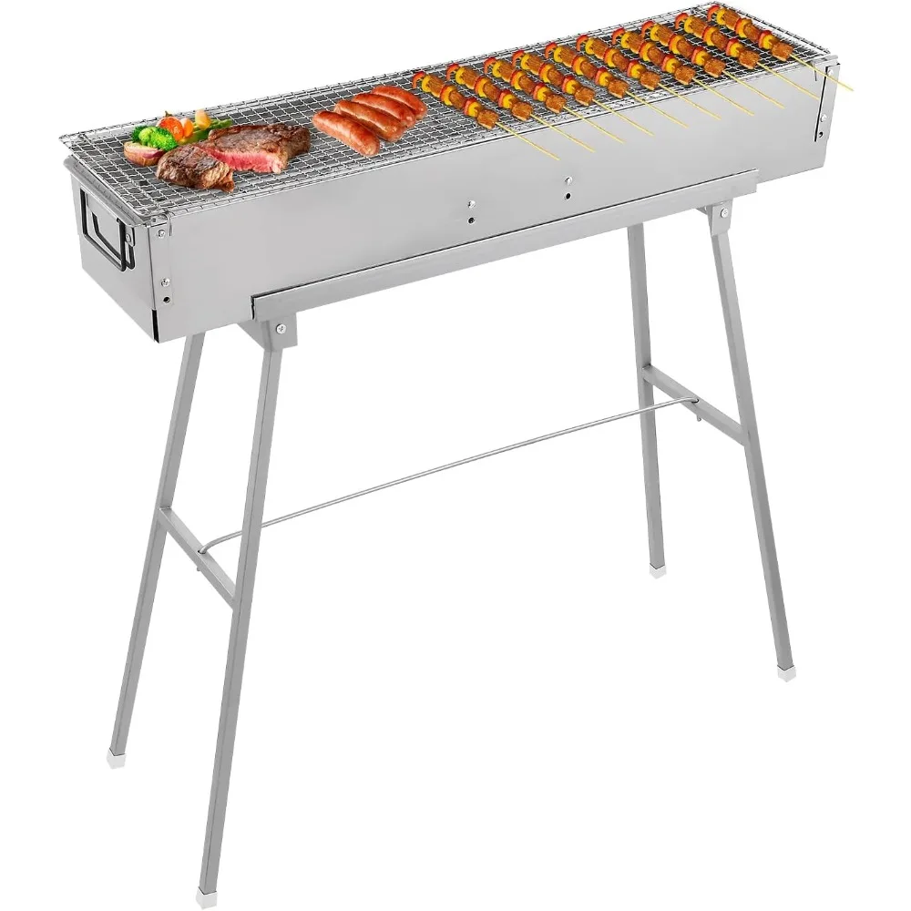Draagbare houtskoolgrills, 32  - Camp Grill Portable Folding recensie en prijs
