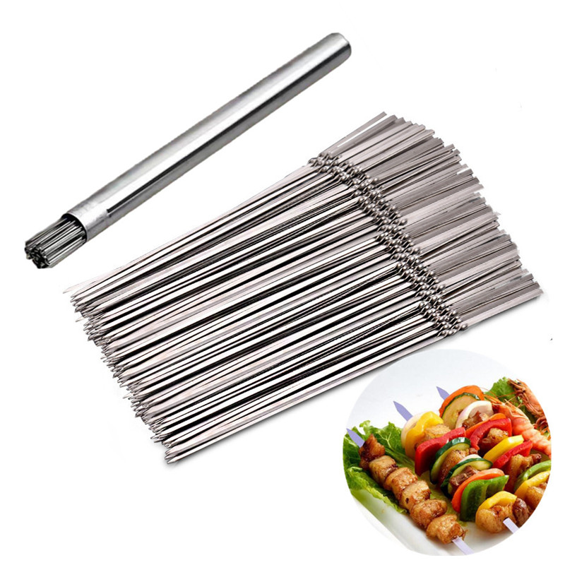 Roestvrijstalen barbecue spies - Camping Cooking Candle recensie en prijs