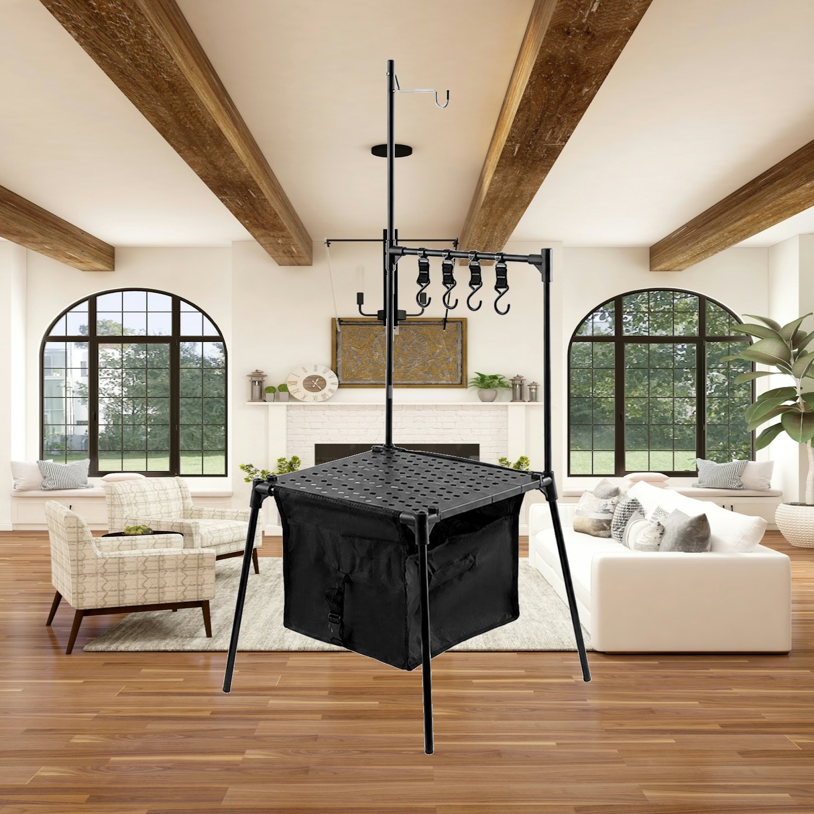 Opvouwbare campingtafel van al - Camping Cooking Table With Storage recensie en prijs