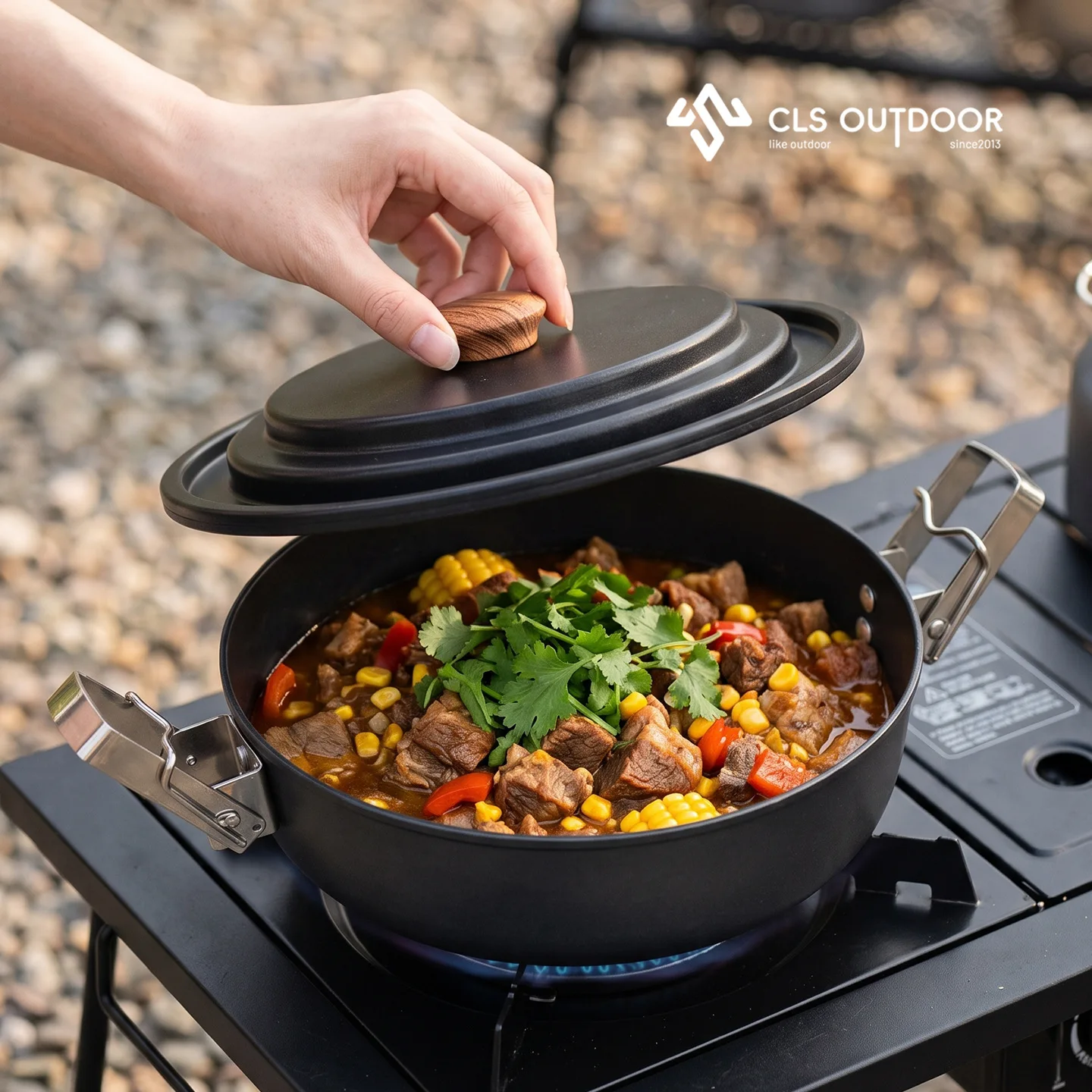 1,6 liter microdrukpan met ant - Camping Cooking Candle recensie en prijs