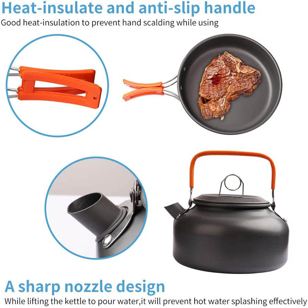 1 stks/1 set Camping Kookgerei - Camping Cooking Pan Set recensie en prijs