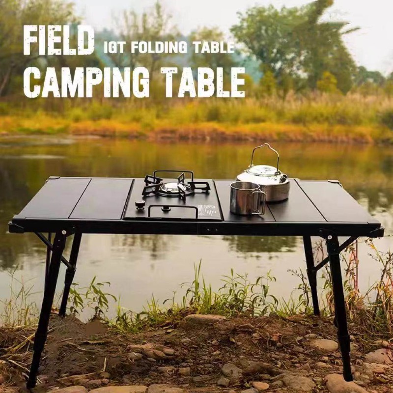 Opvouwbare buitentafel camping - Camping Cooking Table With Storage recensie en prijs