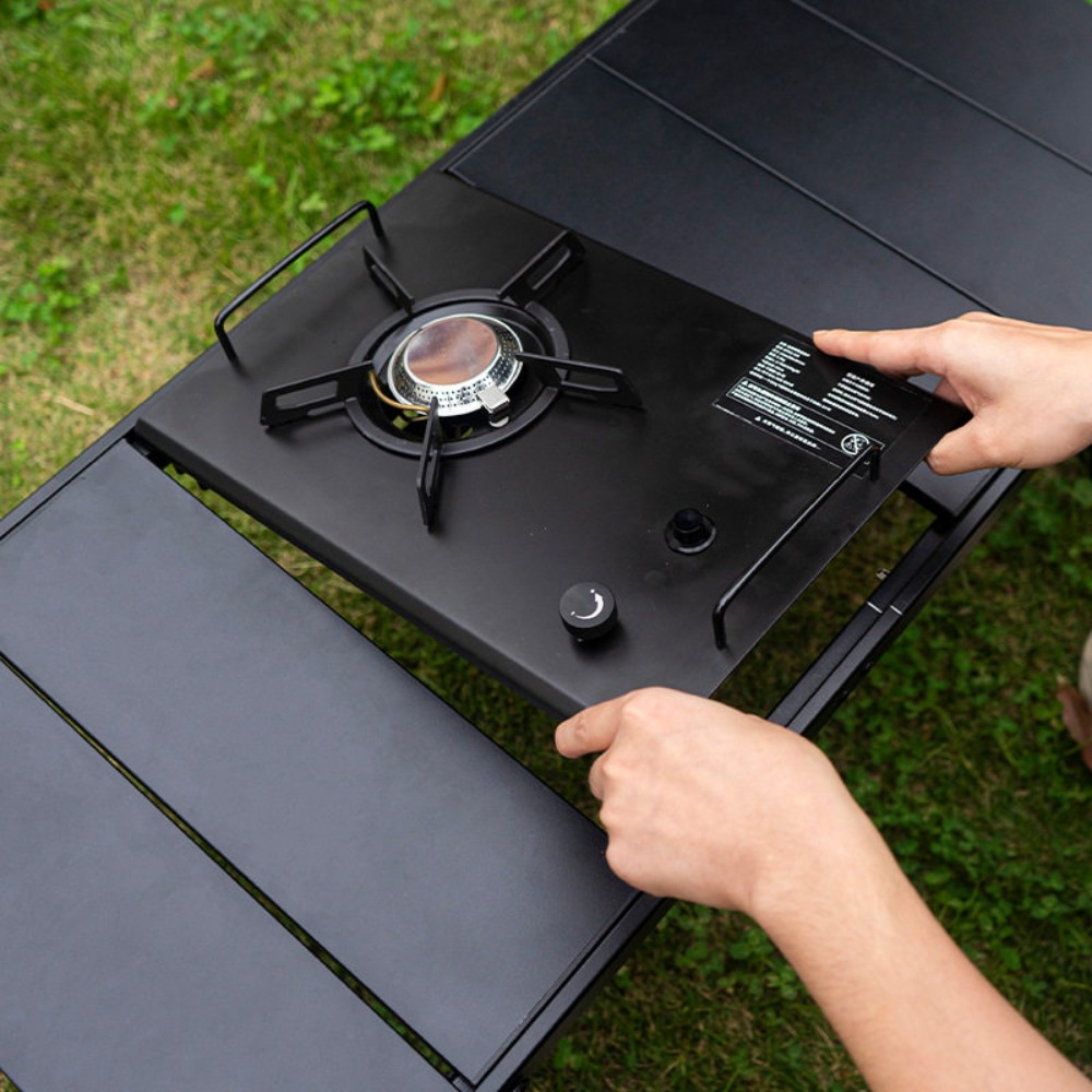 Opvouwbare buitentafel camping - Camping Cooking Table With Storage recensie en prijs