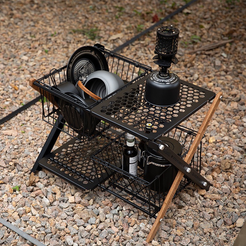 Draagbare opvouwbare campingta - Camping Cooking Table recensie en prijs
