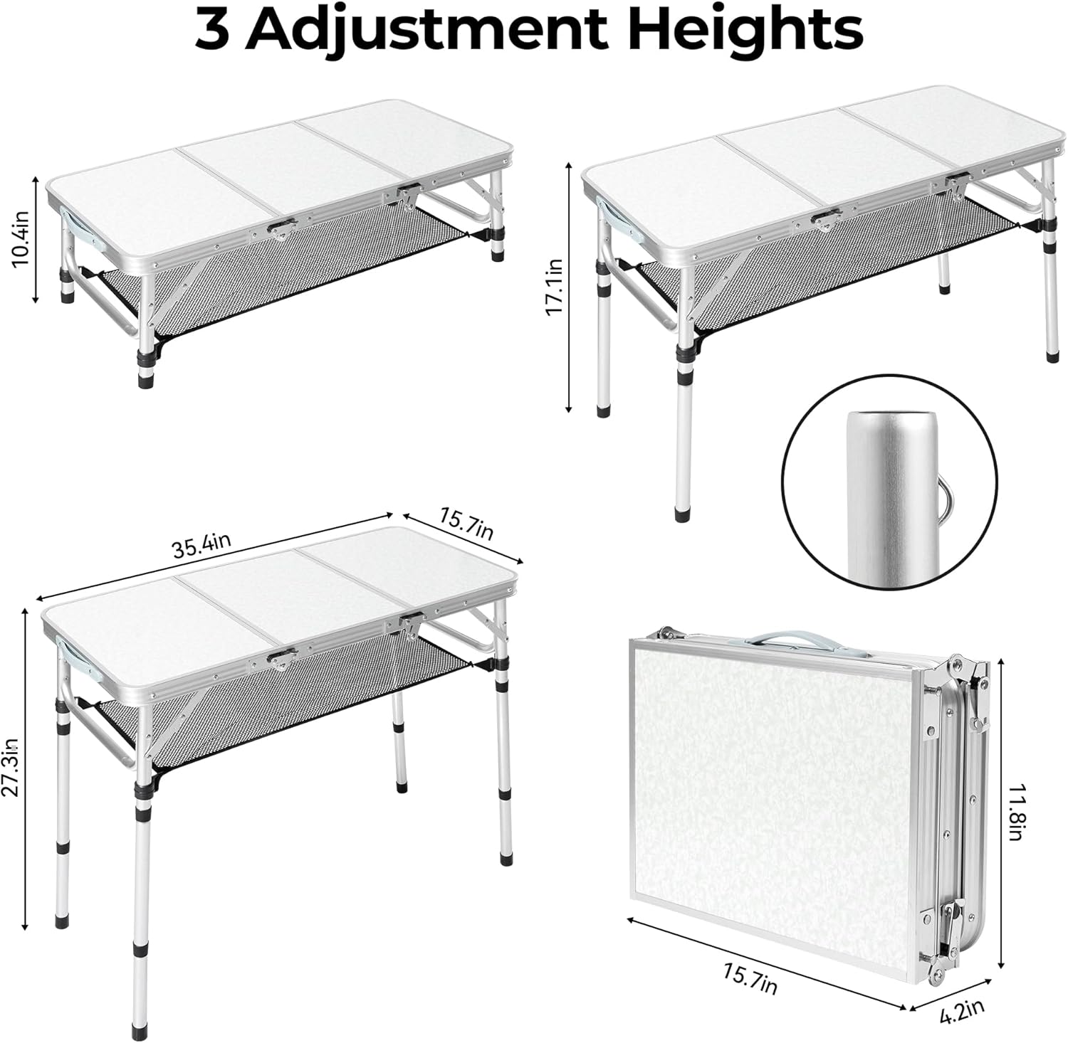 Opvouwbare campingtafel met op - Camping Cooking Table With Storage recensie en prijs