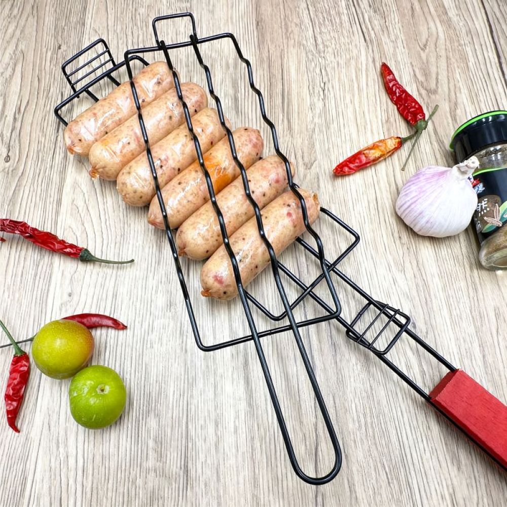 Draagbare BBQ Grill Mesh Houde - Camping Cooking Utensil Holder recensie en prijs