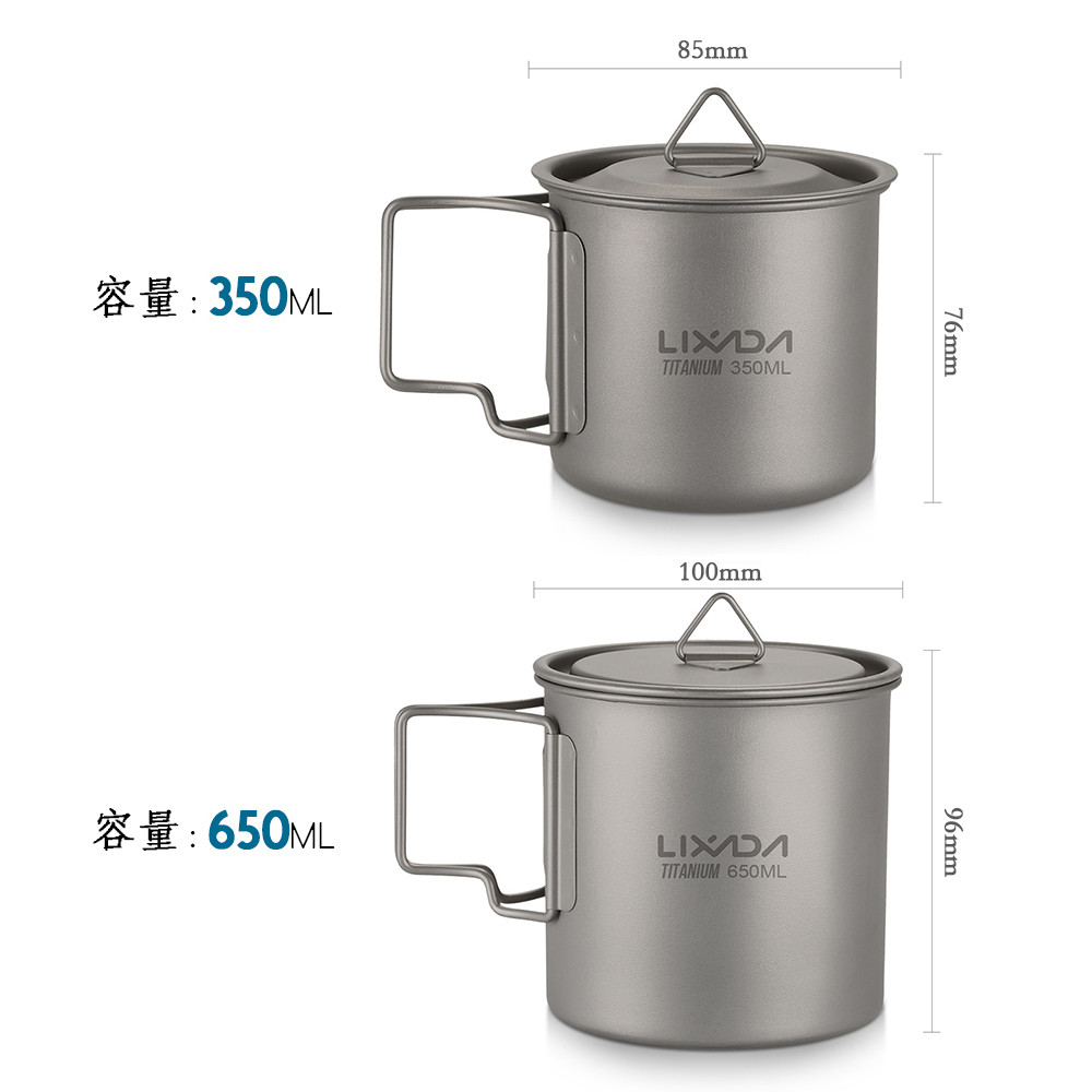 Lixada Ultralichte Titanium Be - Camping Cooking Mug recensie en prijs