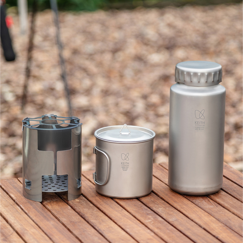 KEITH Pure Titanium Nesting Ca - Camping Cooking Mug recensie en prijs