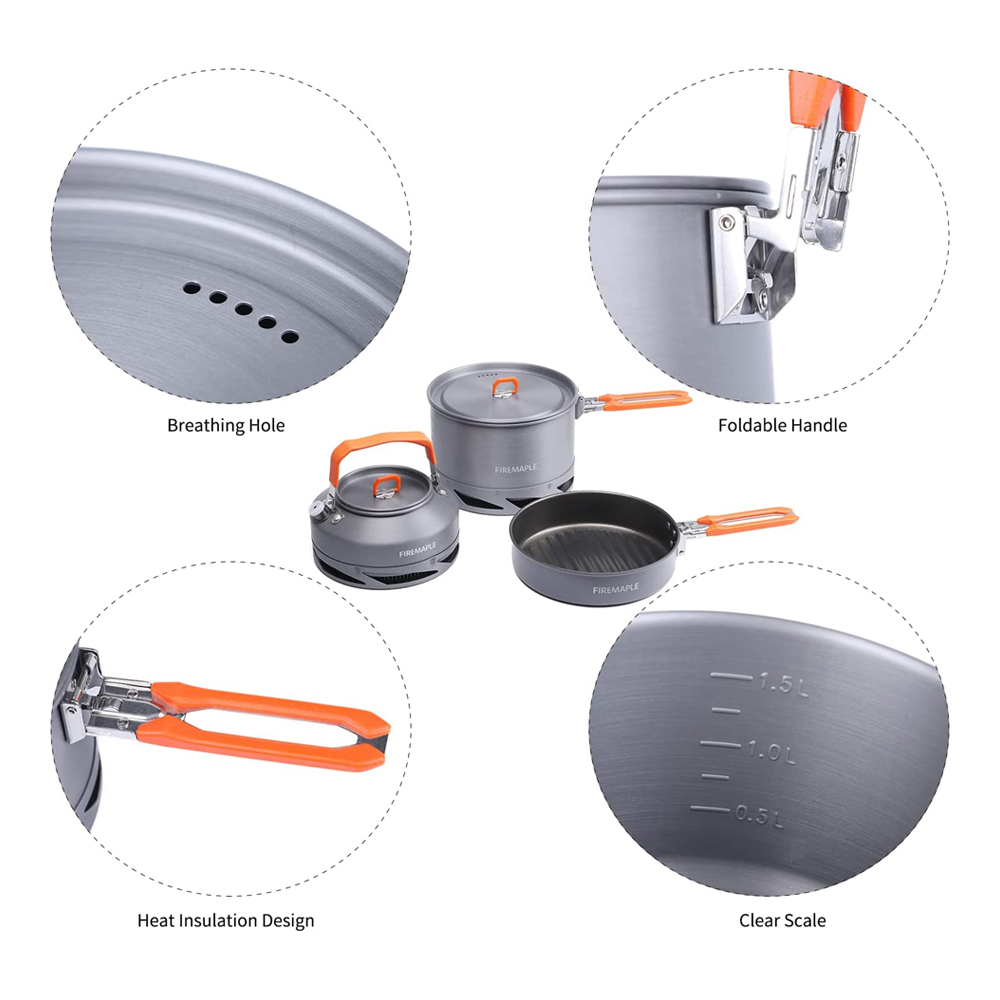 Fire Maple Camping Kookgerei G - Camping Cooking Pan Set recensie en prijs