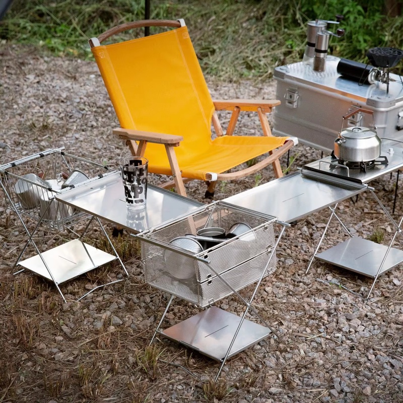Opvouwbare tafel van roestvrij - Camping Cooking Table recensie en prijs