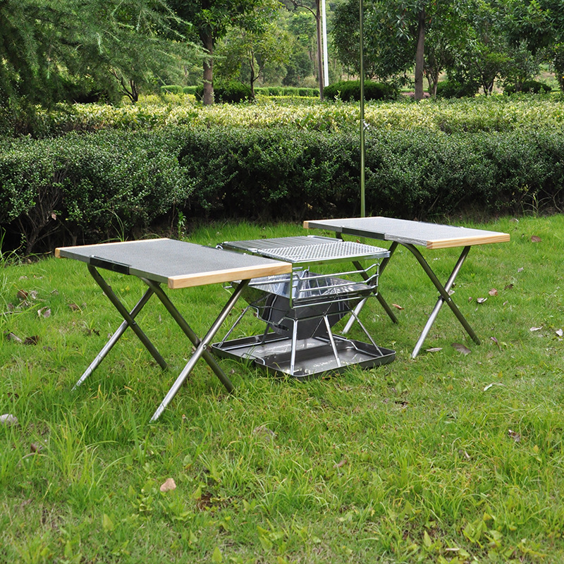 Draagbare buiten tafel van roe - Camping Cooking Table With Storage recensie en prijs