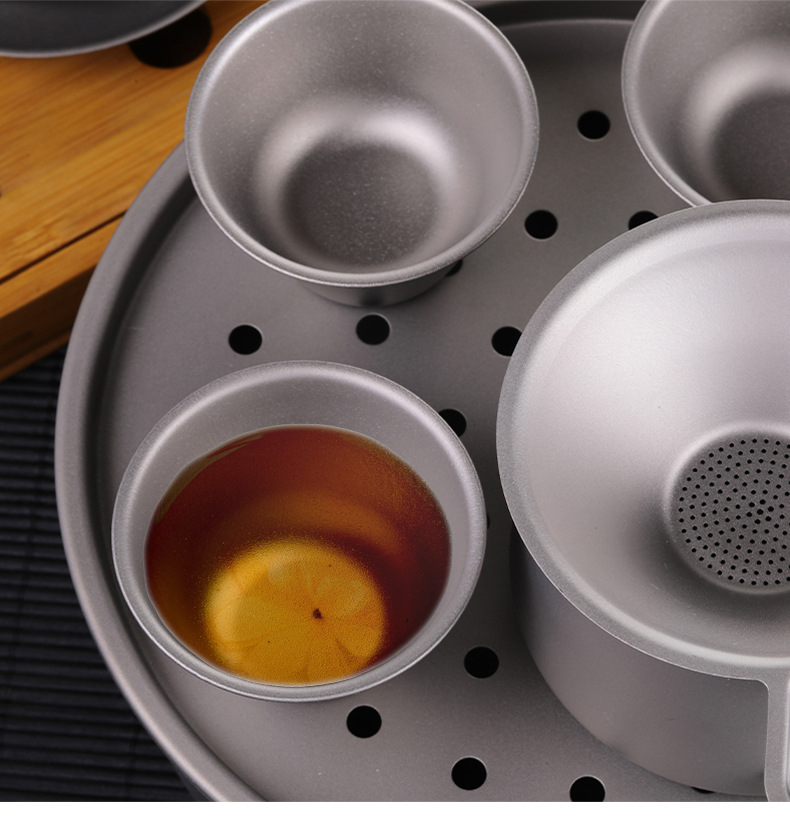 Puur titanium theeservies, dra - Camping Cooking Table With Storage recensie en prijs